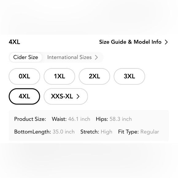 Cider Black Denim Midi Skirt 4XL - Picture 5 of 5